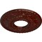 Ekena Millwork Hurley Ceiling Medallion (Canopies up to 7 1/4"), 22 1/8"OD x 7 1/4"ID x 1 3/4"P, Brushed Mahogany CM26HUBMF - alternate 3